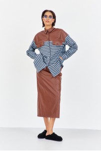 FLAIM 2041 шоколад+голубой+черный