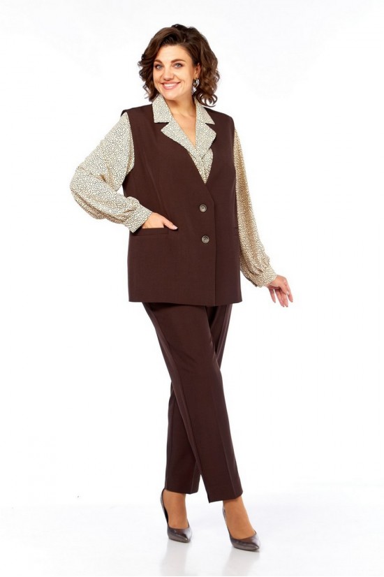 Милора-стиль 1375 шоколад+крапинка