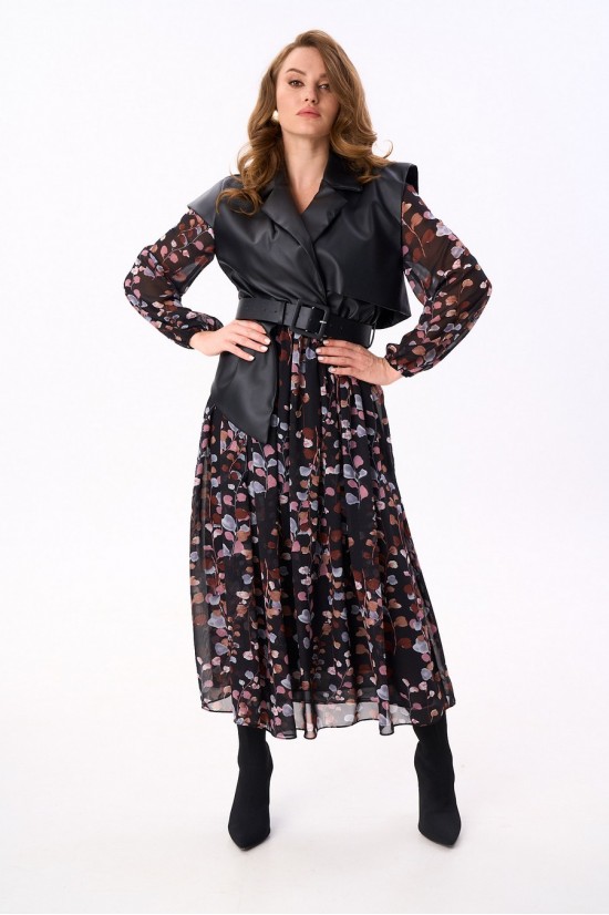 NIKVA 904-6 чёрный и листья