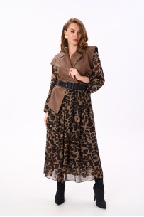 NIKVA 904-7 шоколад и леопард NIKVA 904-7 шоколад и леопард