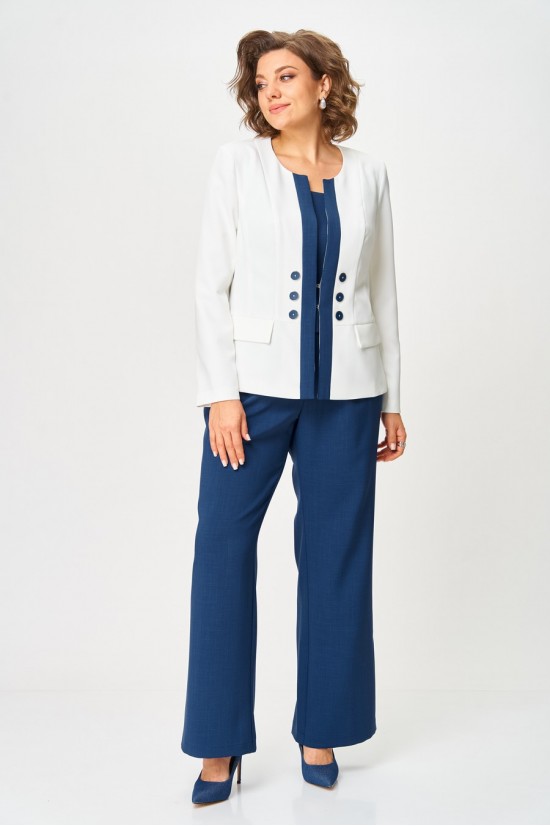 Anastasia Mak 1123 синий+молочный