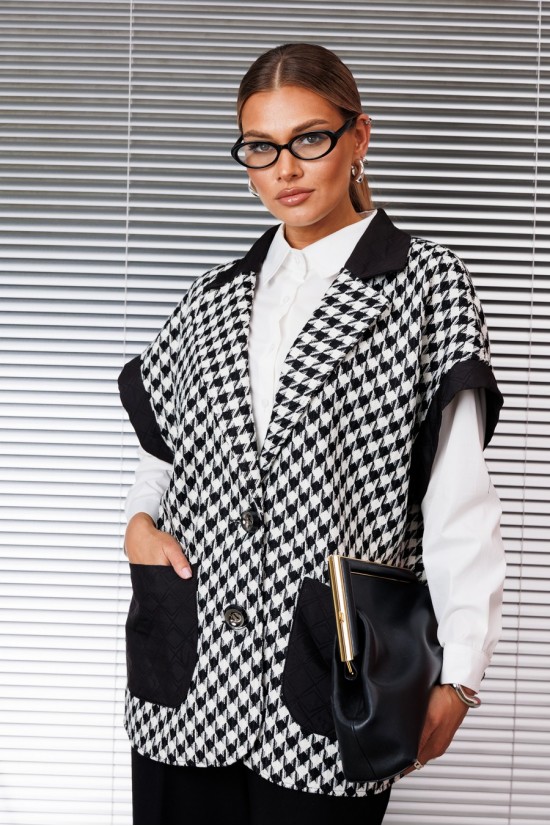 Anastasia 1166 черно-белый (гус.лапка)