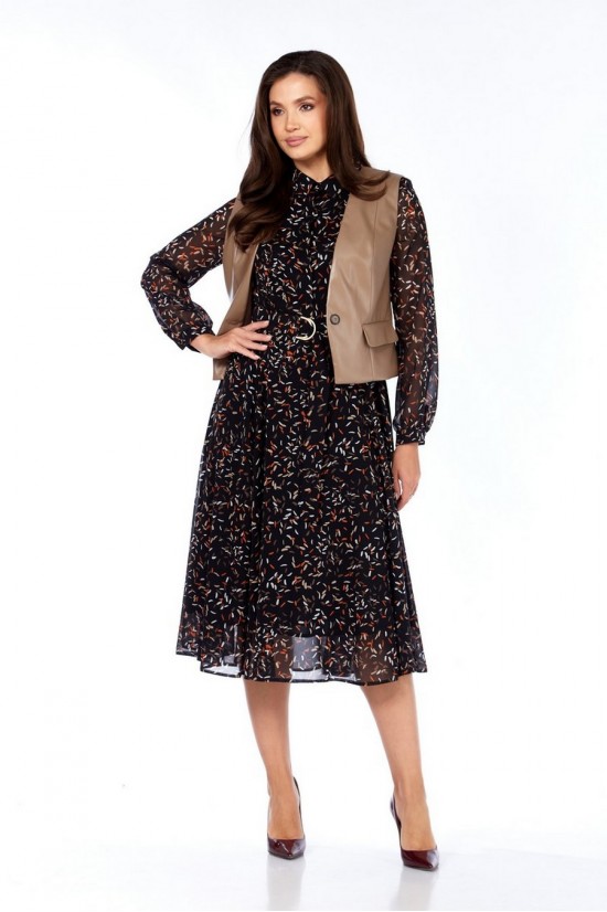 Милора-стиль 1380 черный+капучино