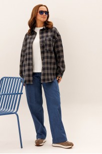 Liona Style 953 клетка синий Liona Style 953 клетка синий