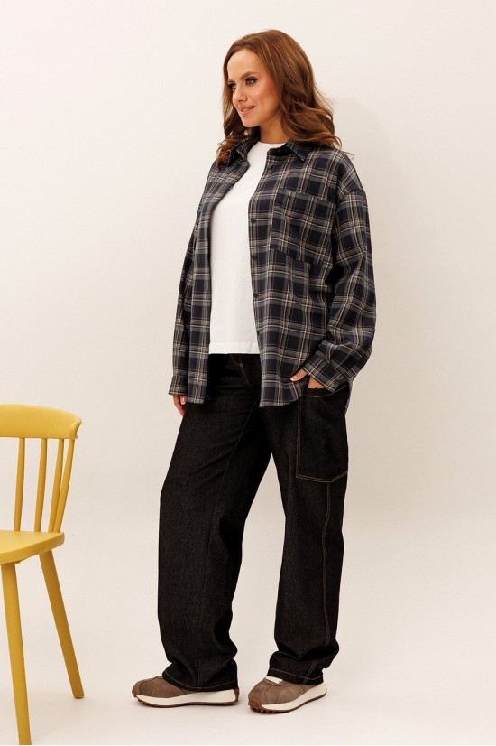 Liona Style 953 клетка черный