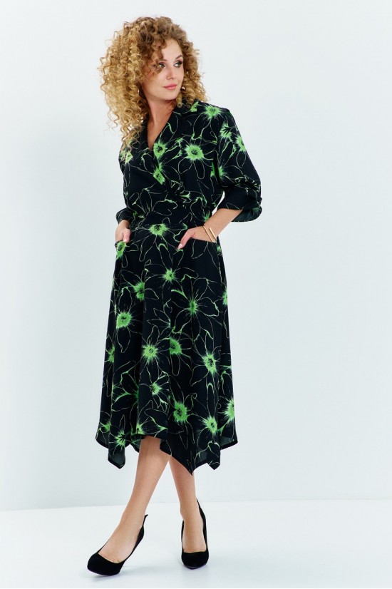 Euromoda 633 черно-зеленый