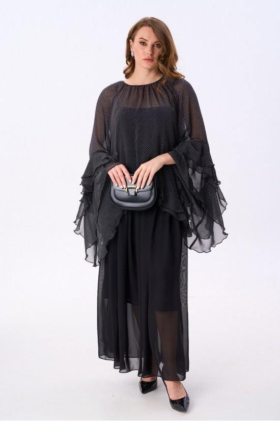 NIKVA 1001-1 чёрный в горох