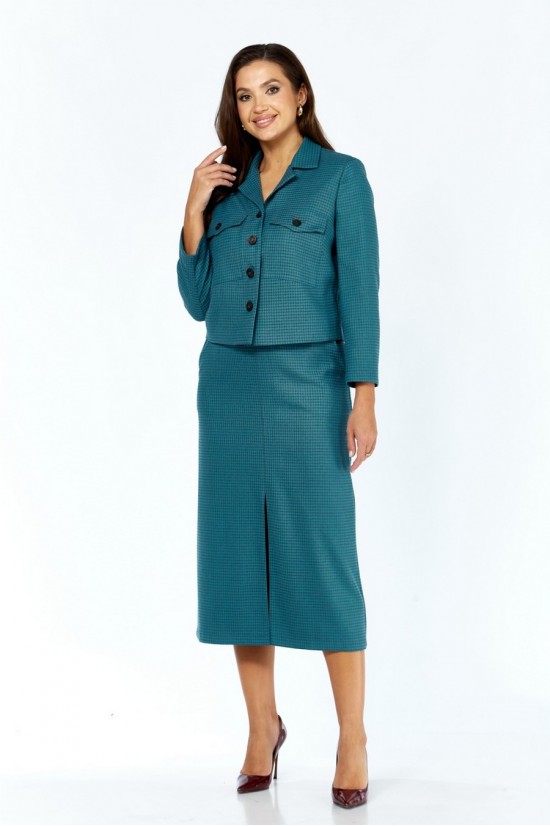 Милора-стиль 1382 бирюза /гусь-лапка