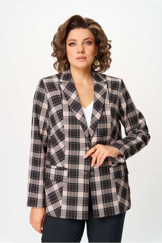 БелЭльСтиль 412 клетка коричневая