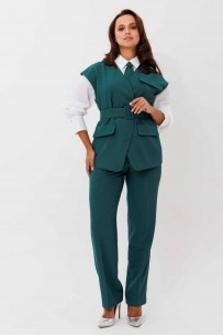 MisLana 12522 морская волна с белой блузой MisLana 12522 морская волна с белой блузой