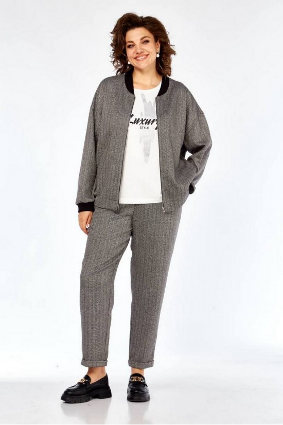 Милора-стиль 1393 серый (елочка)