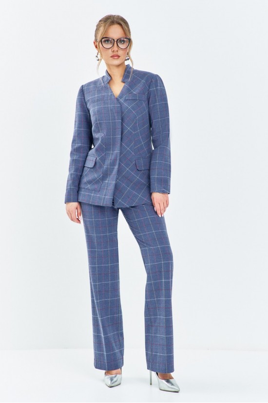 Euromoda 647 голубая клетка