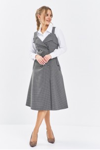 Euromoda 650 серый клетка