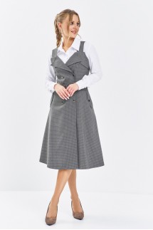 Euromoda 650 серый клетка