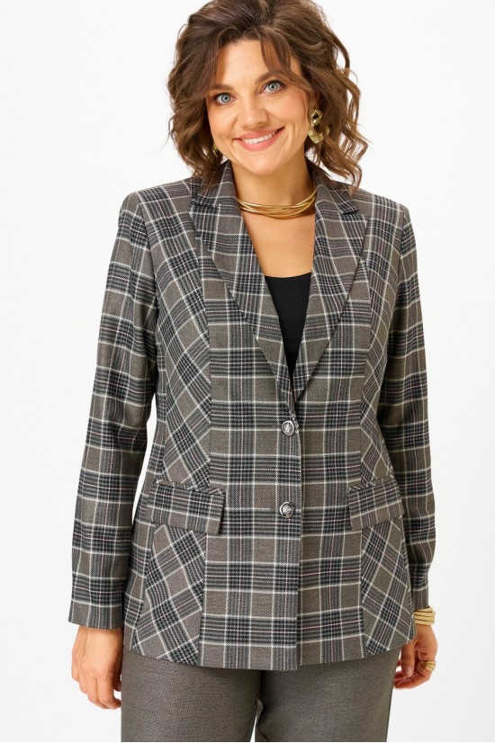 БелЭльСтиль 412 клетка коричневая