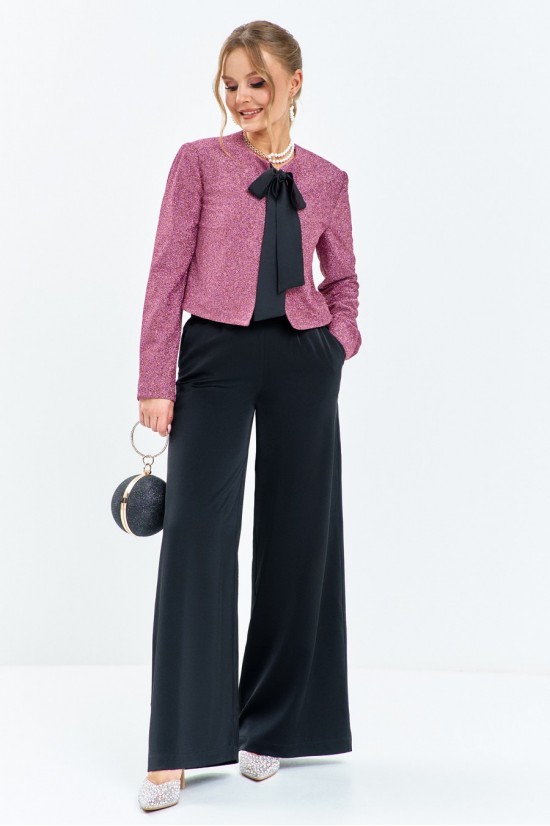 Euromoda 664 розовый-черный