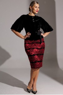 Мода Юрс 25-2623 черный_красный Мода Юрс 25-2623 черный_красный