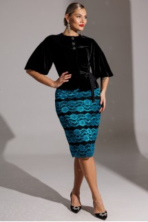 Мода Юрс 25-2623 черный_бирюза Мода Юрс 25-2623 черный_бирюза