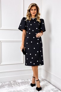 Agatti 5888 черный с белым горохом