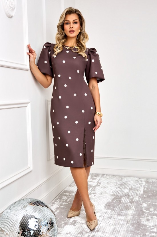 Agatti 5888-1 шоколадный с молочным горохом