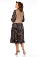 Милора-стиль 1380/1 черный + капучино (листья)
