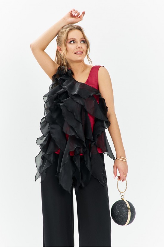 Euromoda 681 красный, чёрный