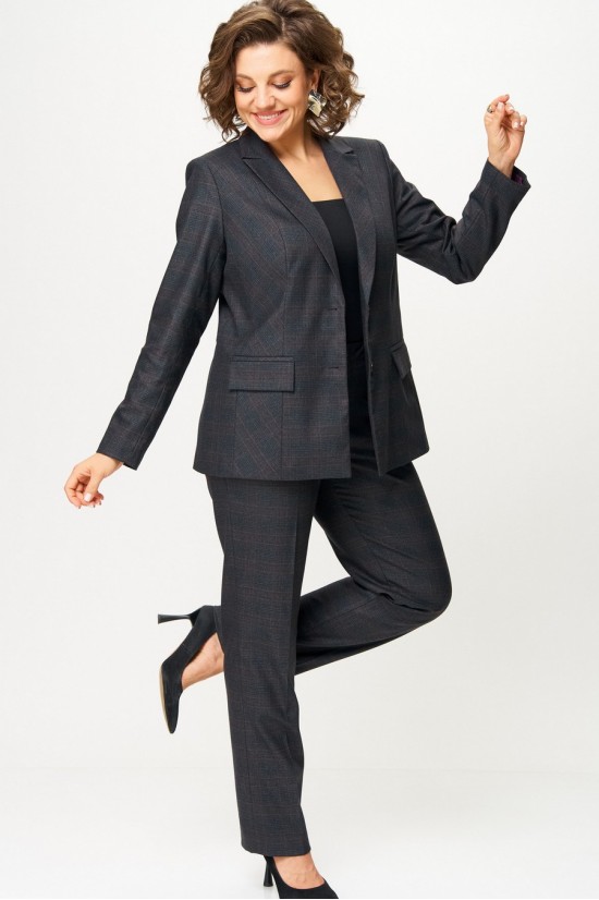 БелЭльСтиль 412+609 серо-коричневая клетка