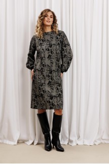 Gizart 7385/1 серо-черный с цветами Gizart 7385/1 серо-черный с цветами