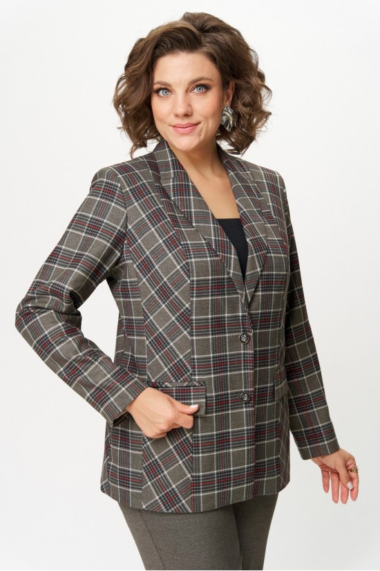 БелЭльСтиль 412 клетка красно-коричневая