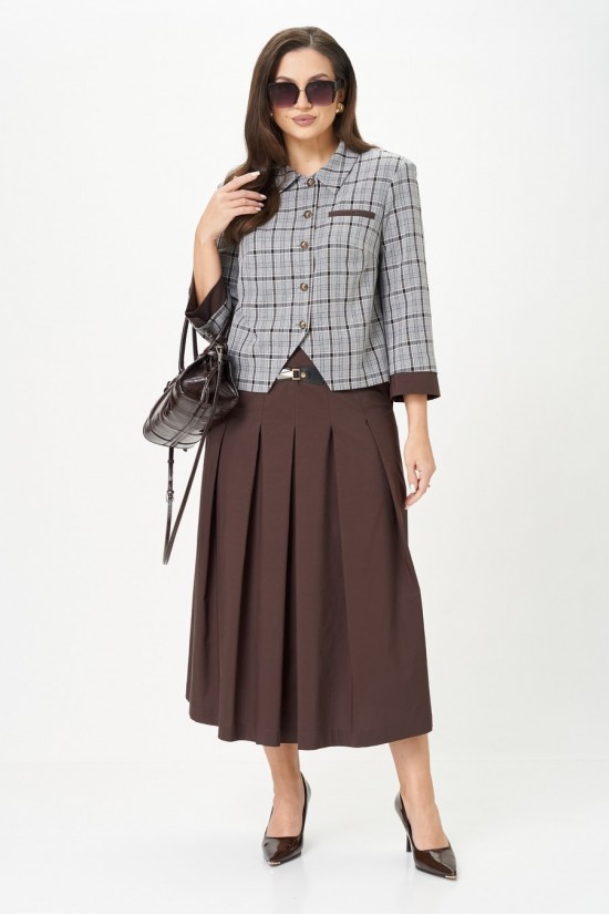 Карина Делюкс 1418 серо-коричневый