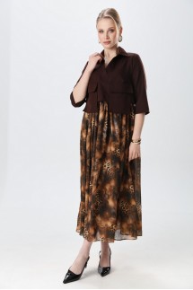 NIKVA 514-5 шоколад и кофейный леопард