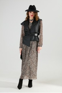 NIKVA 1020-1 коричневый мультиколор и чёрный