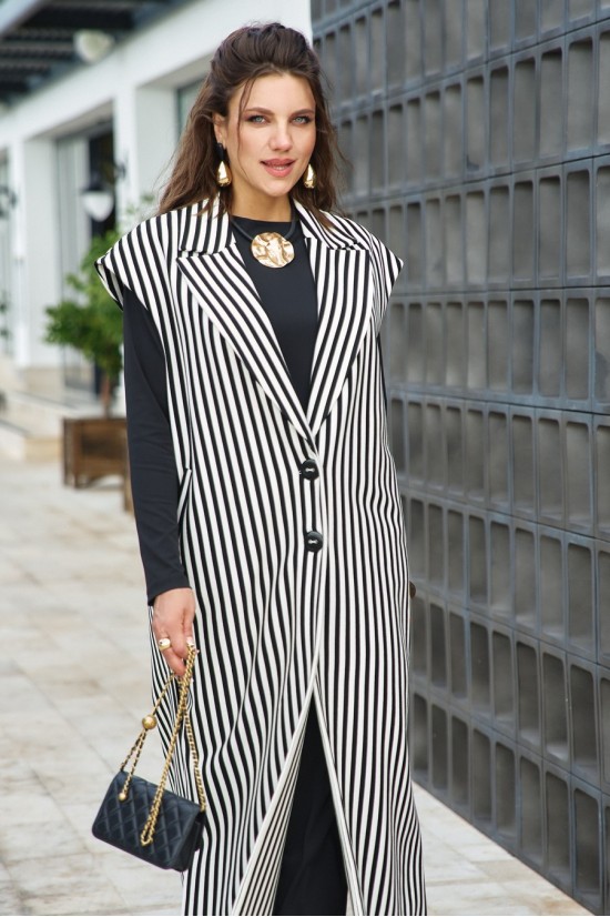 Vittoria Queen 27173ж черный, молоко полоска