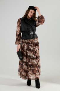 NIKVA 1022-2 чёрный и тигровая абстракция