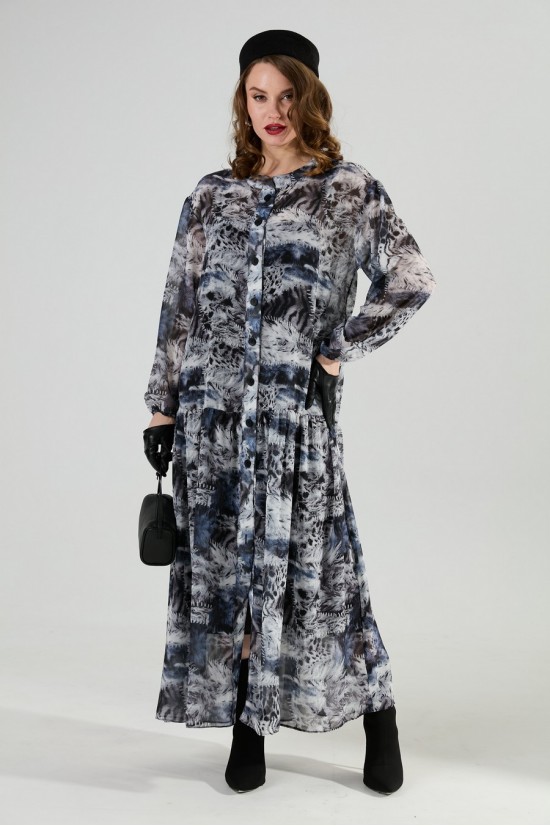 NIKVA 1028-1 серая абстракция