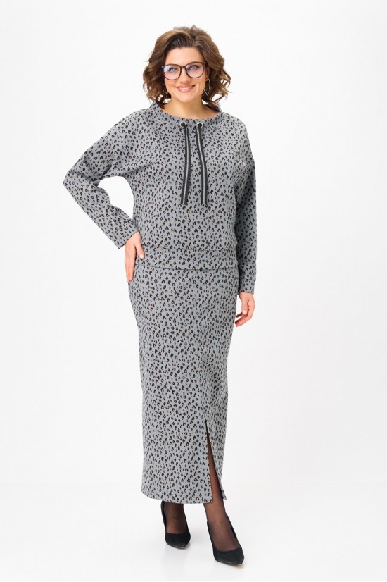 Michel chic 1444 серый, лео