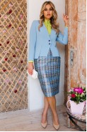 Мода Юрс 26-2811 голубой_салатовый