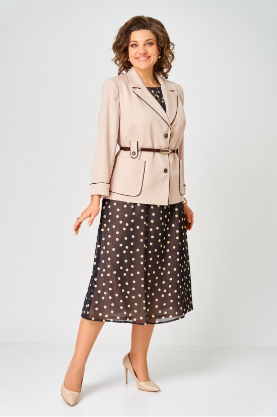 Карина Делюкс 1381 черно-бежевый