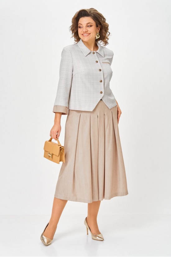 Карина Делюкс 1418 серо-бежевый