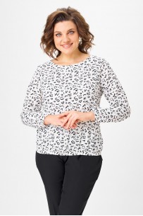 ABBI style 4027 белый с принтом