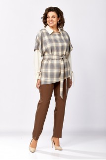 Милора-стиль 1388 серый+шоколад