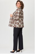 БелЭльСтиль 412 коричнево-бежевая клетка