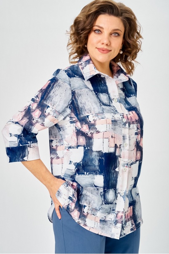 БелЭльСтиль 877 синий дизайн