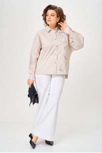 Michel chic 798 полоска бежевая