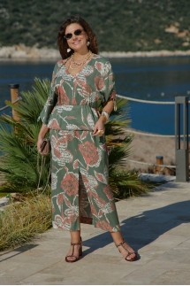 Vittoria Queen 27813 зеленый, оранжевый, принт Vittoria Queen 27813 зеленый, оранжевый, принт