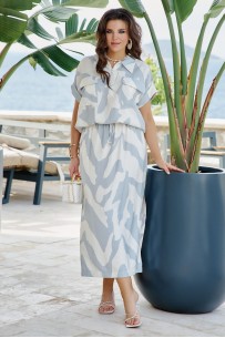 Vittoria Queen 27893 молочный, серо-голубой