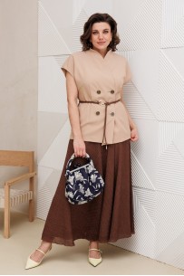 Anastasia 1347 бежевый-шоколад Anastasia 1347 бежевый-шоколад