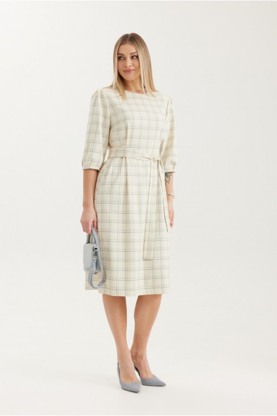 Elady 4709 молочный, в клетку