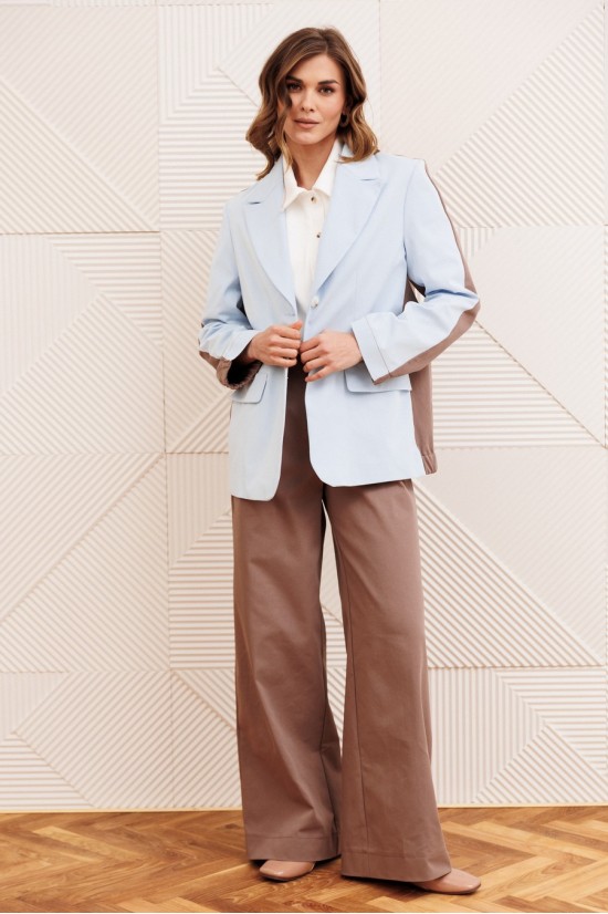 Gizart 5368 голубой+ капучино