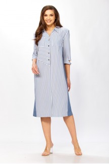 Tensi 411 джинсовый + белый